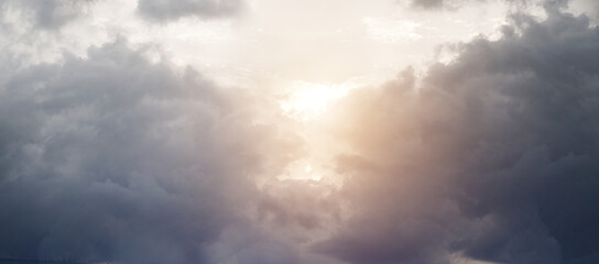 sun in the clouds. easter concept