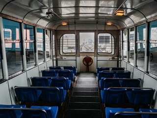 Nature, sights, architecture and life of the city of Vladivostok. Inside the funicular