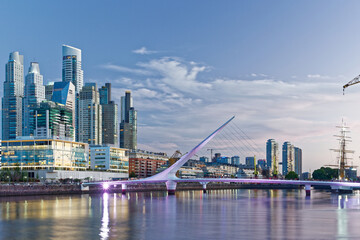 Buenos Aires skyline at night - 489987213