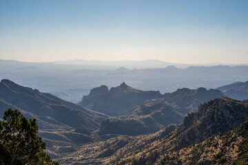 An overlooking view of nature in Tucson, Arizona