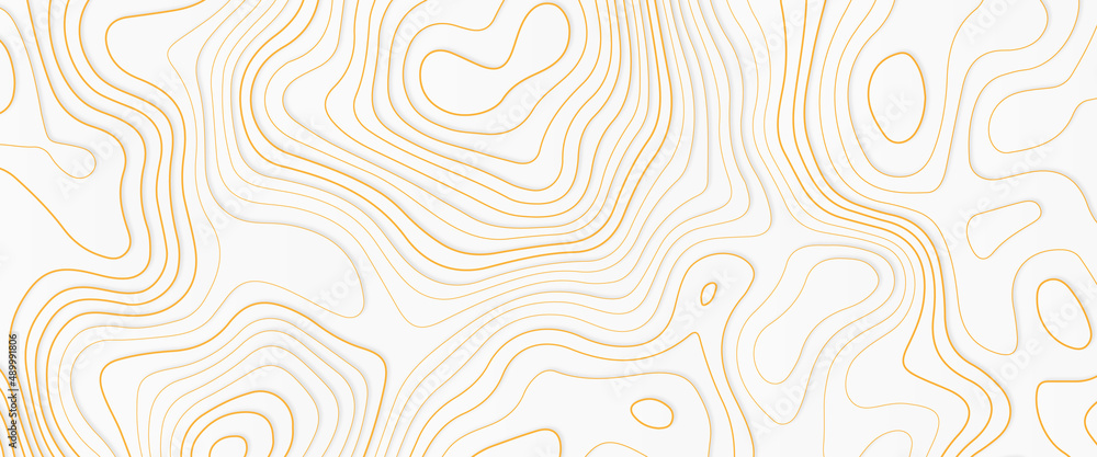 Poster abstract stylized topographic contour elevation in lines and contours, abstract background with line