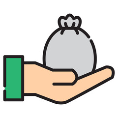 Illustration of Charity design icon