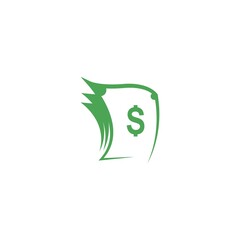 Fototapeta premium Money icon logo illustration template