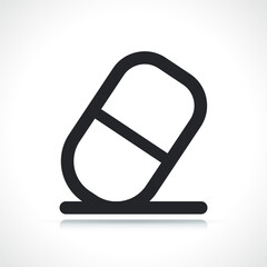 eraser illustration thin line icon