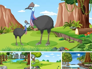 Scenes with wild animals in forest © blueringmedia