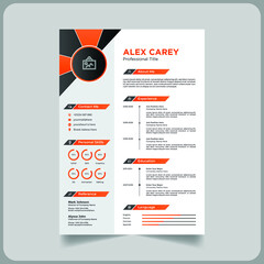 Professional cv or resume template