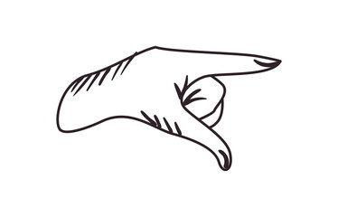 Fototapeta premium hand pointing design