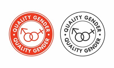 Quality gender-sustainable development goals icon