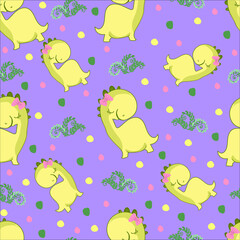 dinosaurs children's print