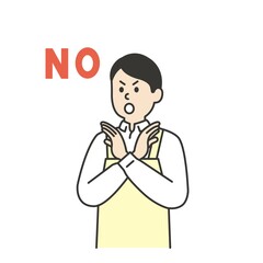 介護師男性の表情動作イラストまとめ
