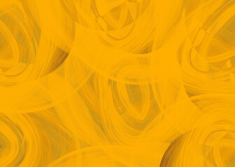 vector yellow-orange abstract background with brush in circle illustration