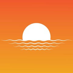 Fototapeta na wymiar Sunset logo