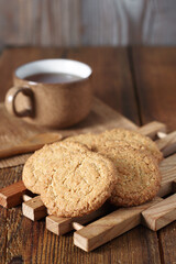 Oatmeal cookies and tea
