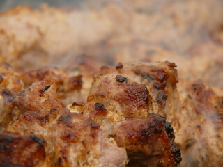 smoky meat barbecue 