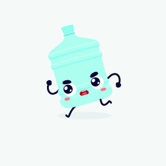 water gallon character. gallon icon. gallon logo
