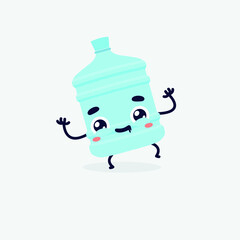 water gallon character. gallon icon. gallon logo