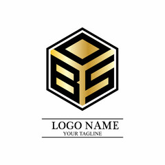 Bos monogram logo vector