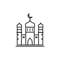 mosque icon perfect for islamic