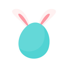 Fototapeta premium A little rabbit emerges from the hole. cartoon decorative card for children