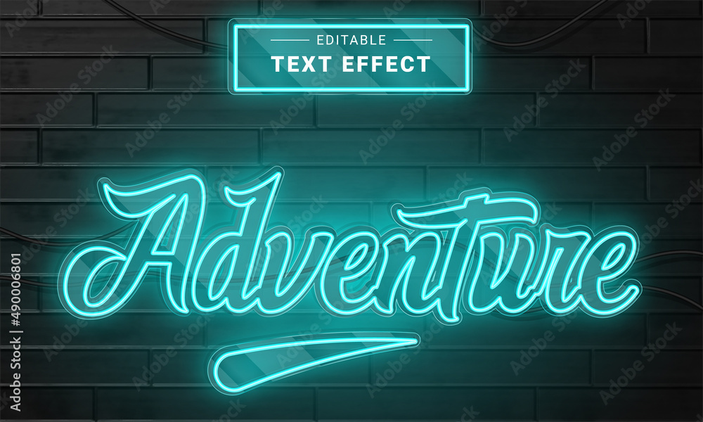 Poster editable text style effect - neon text style theme. cyber technology text style. cyber monday