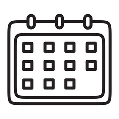 Illustration of  Calendar design icon