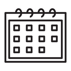 Illustration of  Calendar design icon