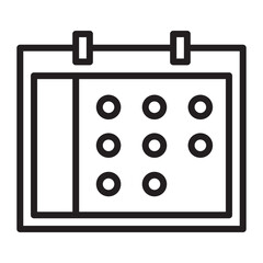 Illustration of  Calendar design icon