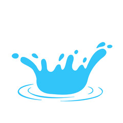 Vector water droplets splash. Concept of reducing water use on World Water Day