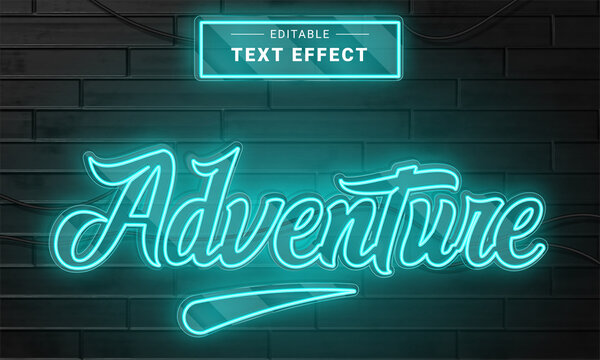 Editable text style effect - Neon text style theme. Cyber technology text style. Cyber monday