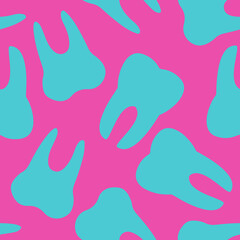 Seamless pattern tile with tooth shapes.