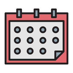 Illustration of  Calendar design icon