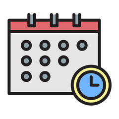 Illustration of  Calendar design icon