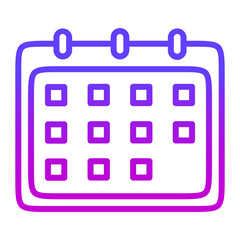 Illustration of  Calendar design icon