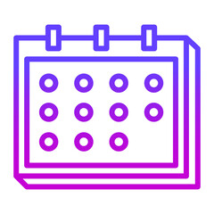 Illustration of  Calendar design icon