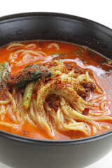 Chinese spicy noodles, Tan Tan noodles in soup 