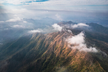 epic aerial view of Wong Leng, Pat Sin Leng, the Mountain landscape