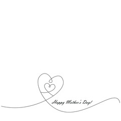 Happy mothers day card vector illustration