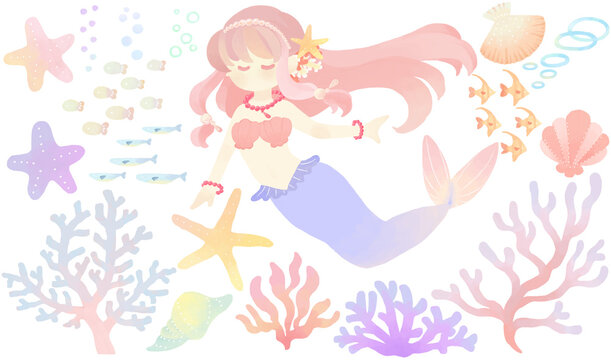 人魚姫 Images Browse 267 Stock Photos Vectors And Video Adobe Stock