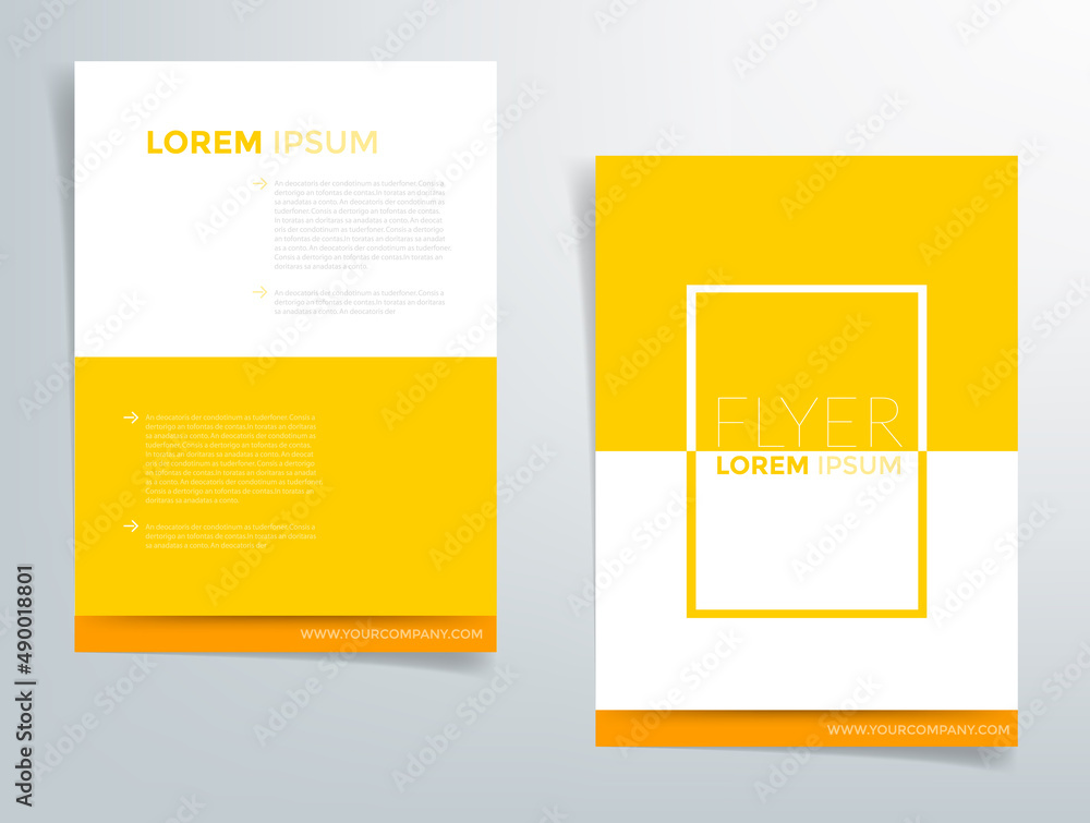 Fototapete Header flyer business brochure vector graphic with space for text and message design