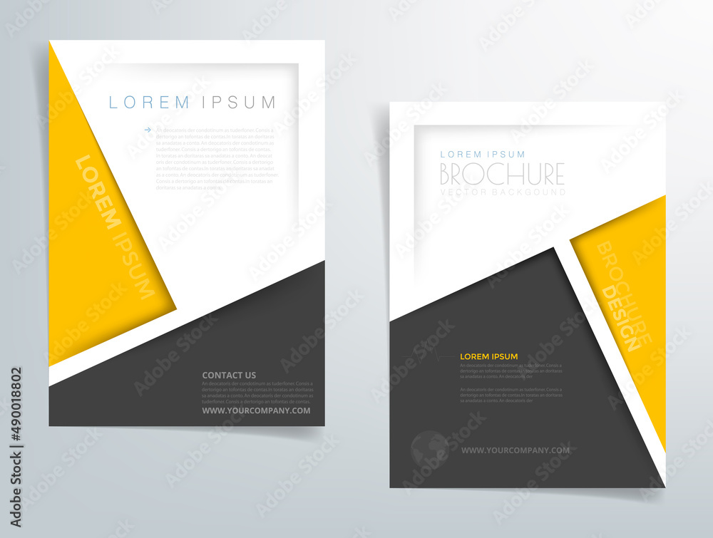 Fototapete Header flyer business brochure vector graphic with space for text and message design