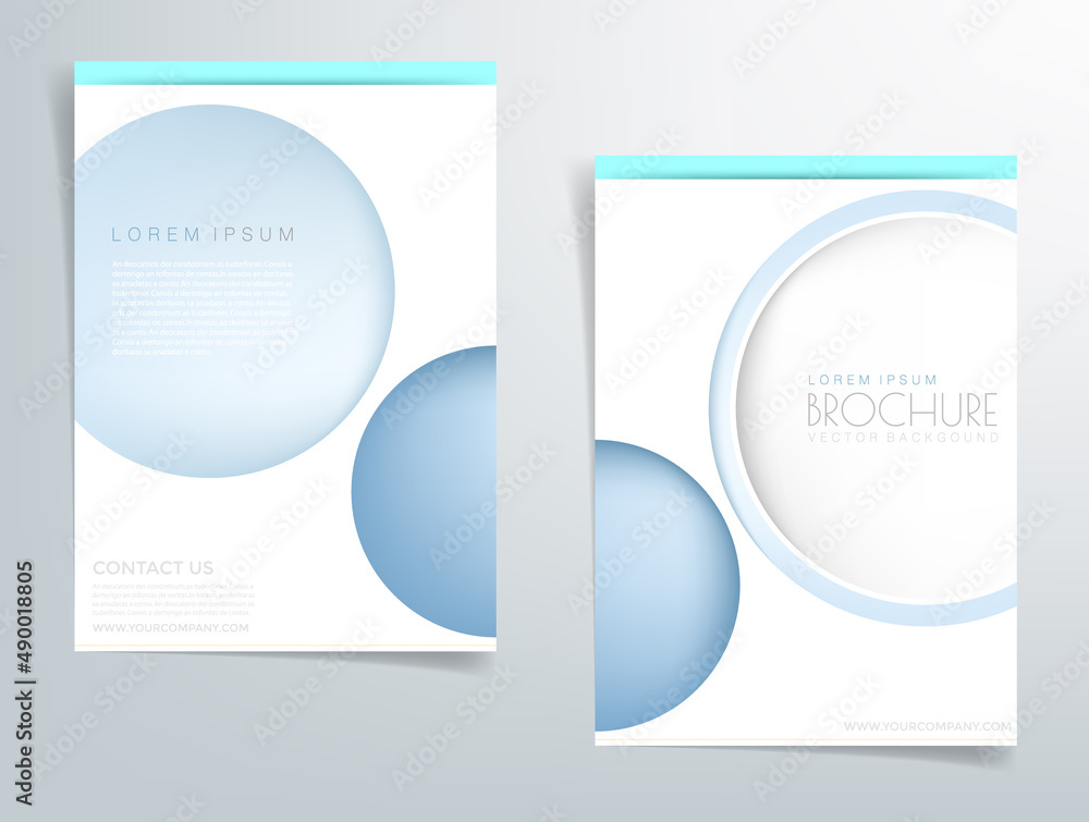 Fototapete Header flyer business brochure vector graphic with space for text and message design