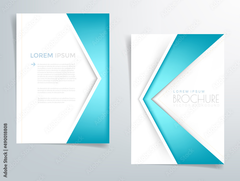 Fototapete Header flyer business brochure vector graphic with space for text and message design
