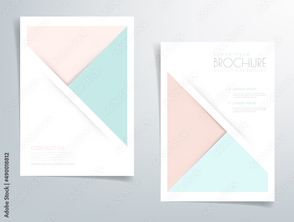 Fototapete Header flyer business brochure vector graphic with space for text and message design