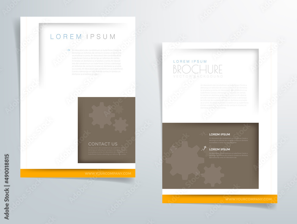 Fototapete Header flyer business brochure vector graphic with space for text and message design