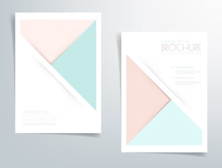 Header flyer business brochure vector graphic with space for text and message design