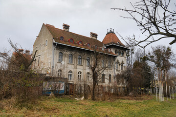 Fototapeta premium House of priests or Ponus House in Chernivtsi, Ukraine. December 2021. 