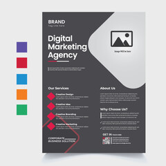 Set of abstract colorful vector design template for flyer brochure cover poster annual report, geometric modern complex shape layout in a4.