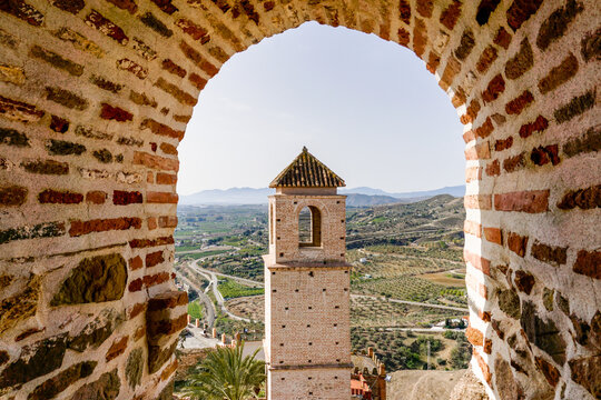 the Moorish Alora Castle in the Andalusian village of Alora