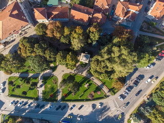 Clock Tower in Bitola, Macedonia - aerial view