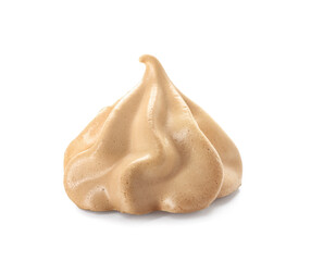 Delicious meringue isolated on white background